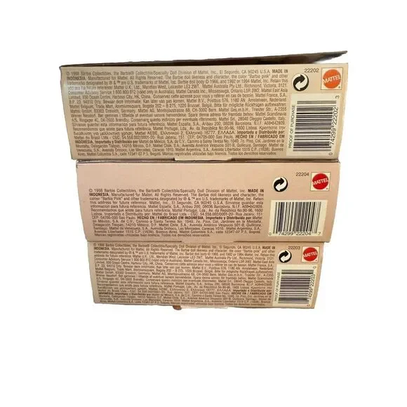 VINTAGE Set of 3 Special Editions AVON REPRESENTATIVE Barbies IN BOXES - Picture 13 of 16